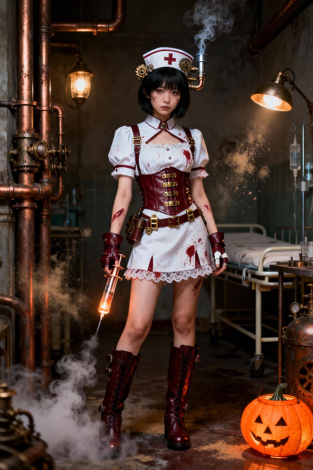 スチームパンク世界のハロウィン