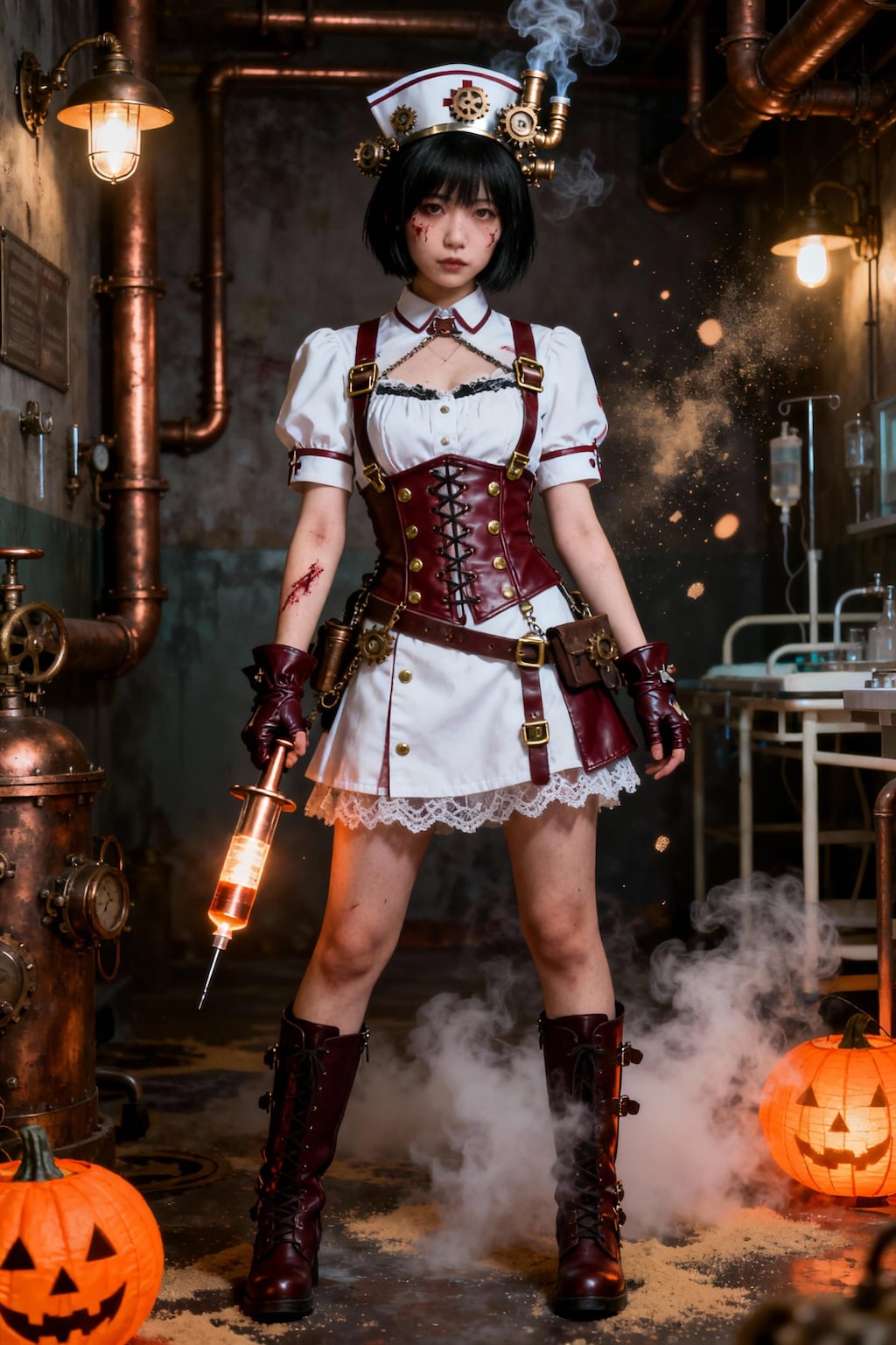 スチームパンク世界のハロウィン