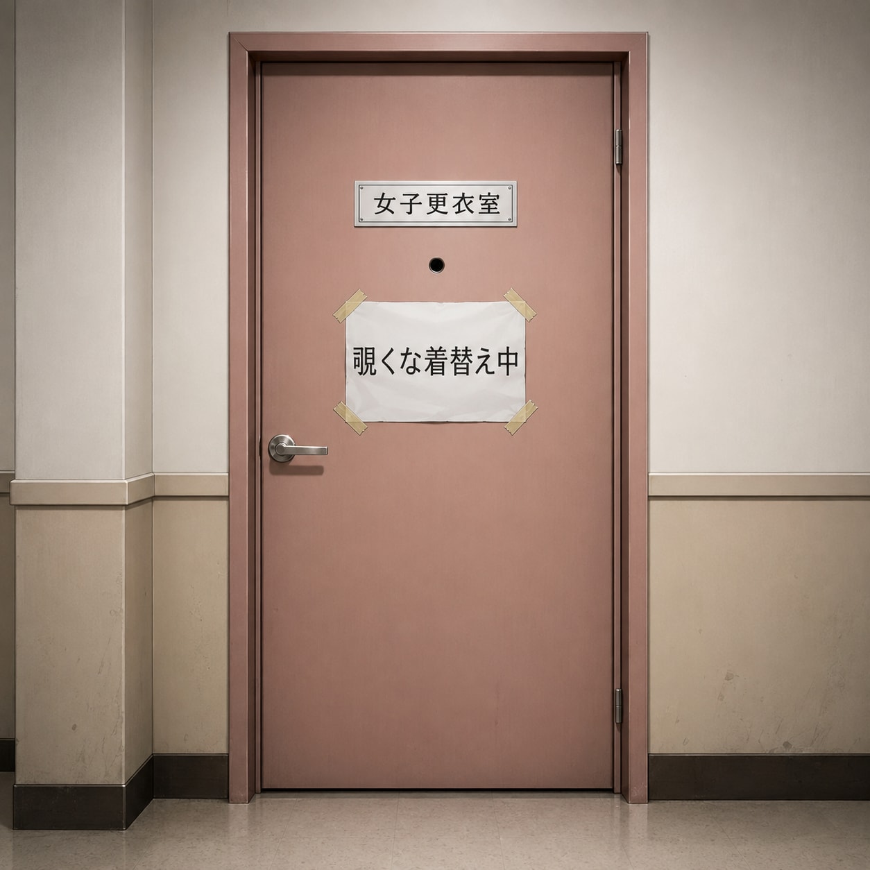 覗くな着替え中