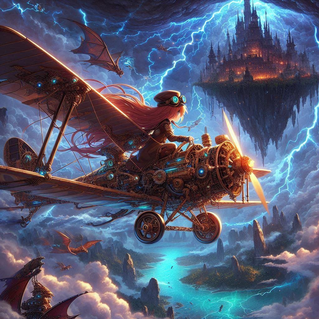 天空の城を目指す冒険者ちゃん