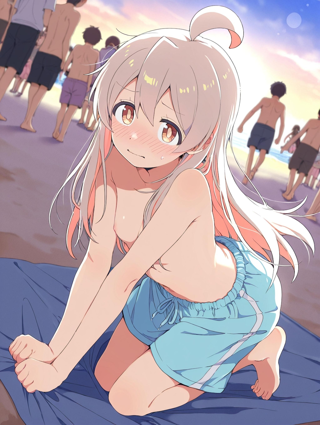 まひろちゃんの男水着チャレンジ