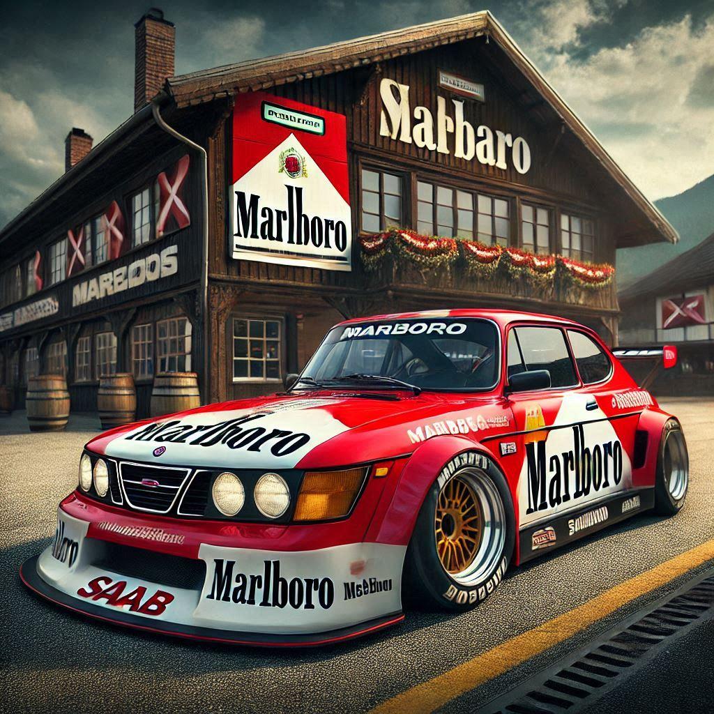 マルボロカラーのサーブレーシングカー | の人気AIイラスト・グラビア