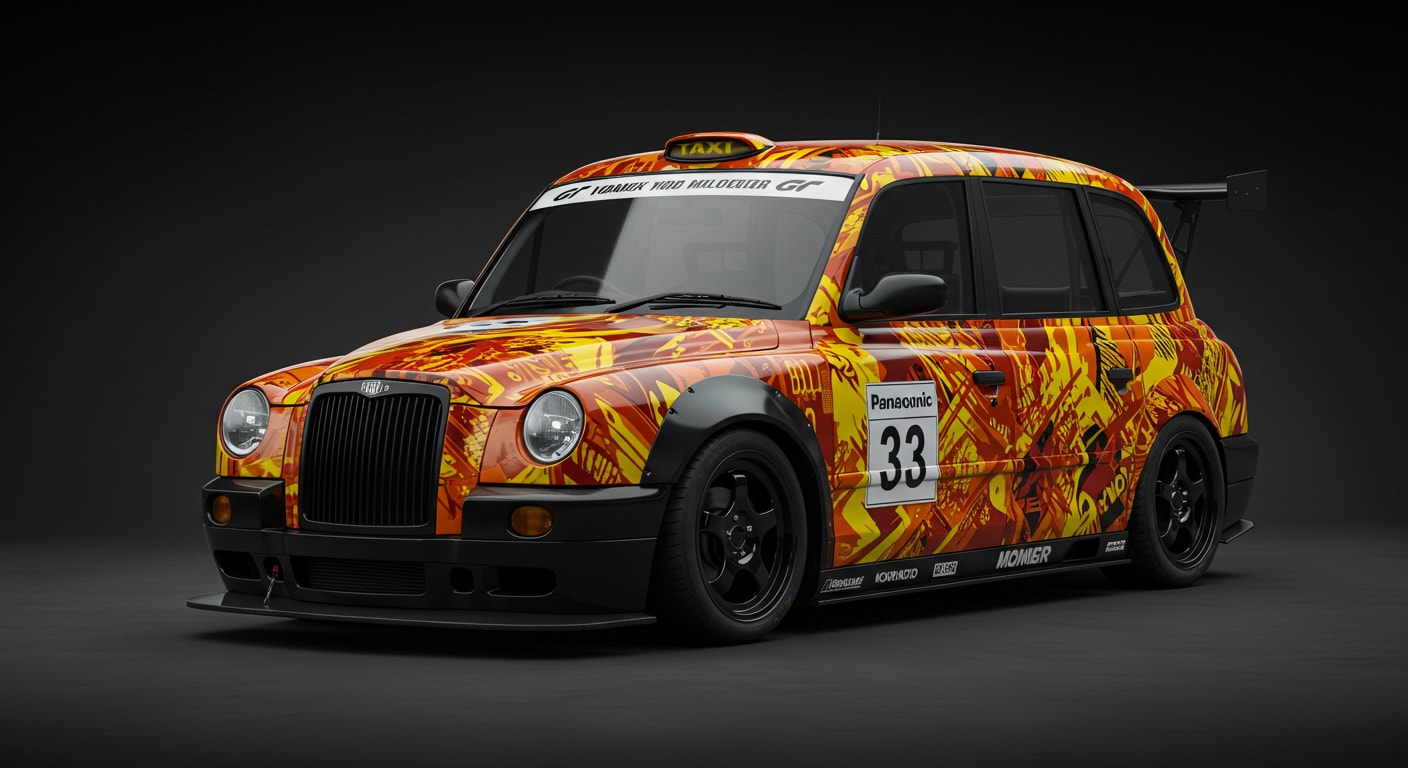 ロンドンタクシーレーシングカー | の人気AIイラスト・グラビア