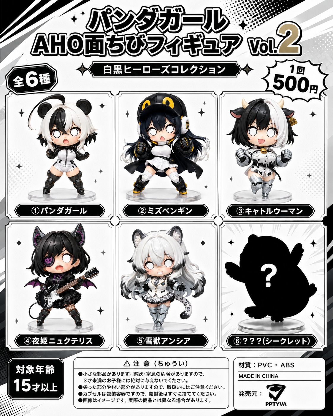 パンダガールAHO面フィギュア Vol.2