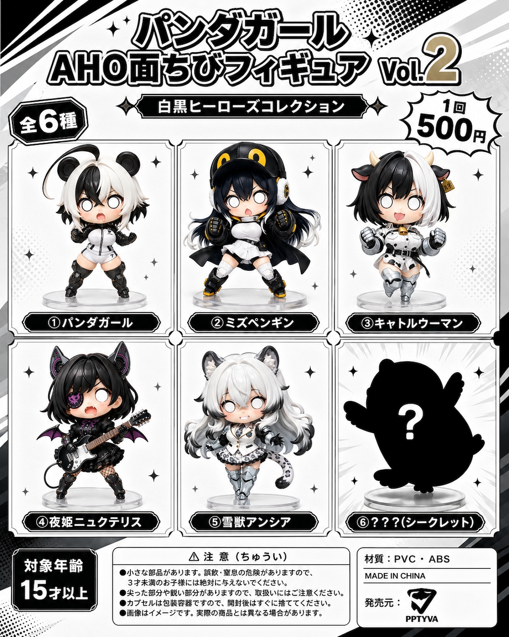 パンダガールAHO面フィギュア Vol.2