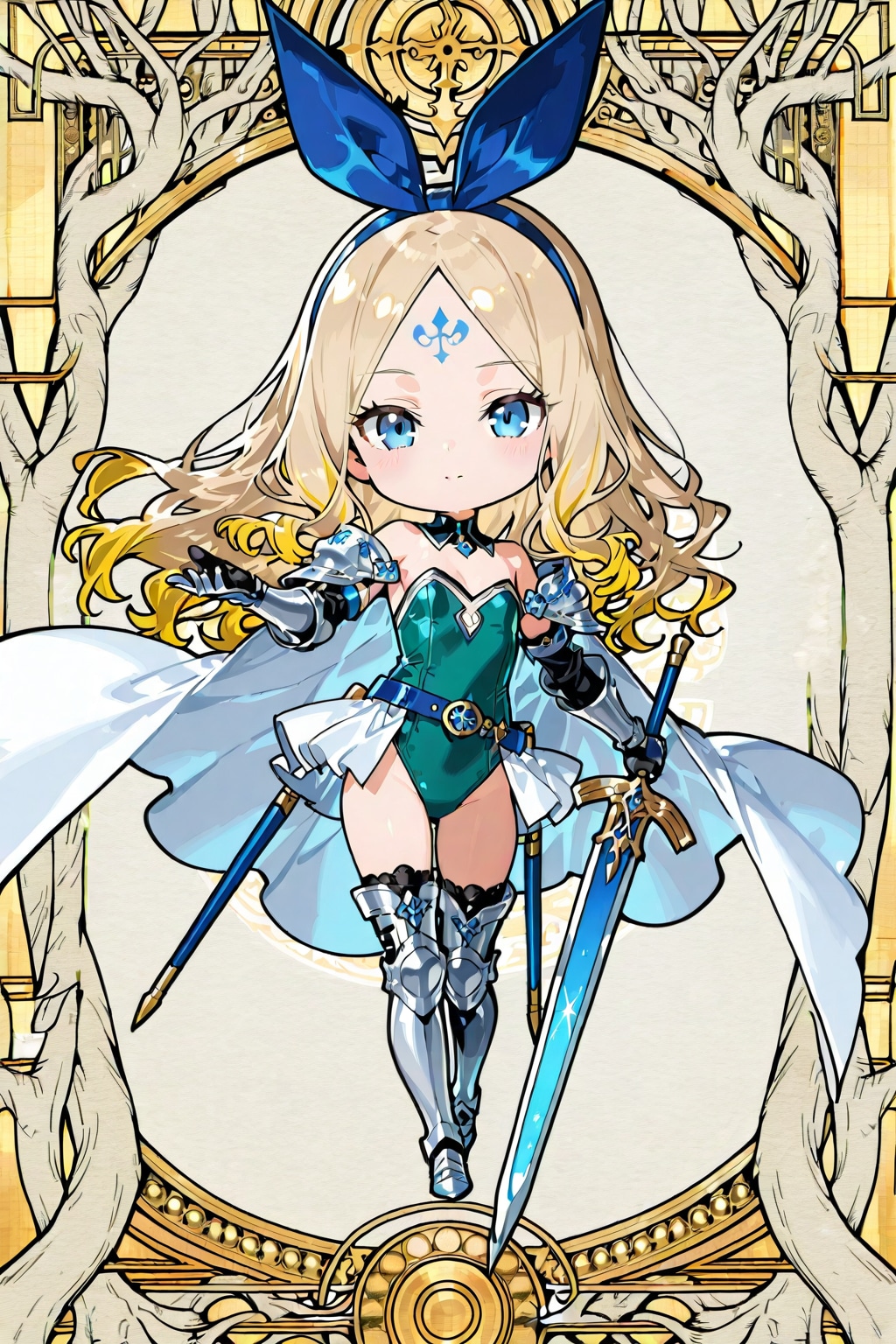 ちびキャラバニー剣士