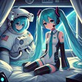 初音ミクと宇宙服 2枚目