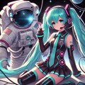 初音ミクと宇宙服 4枚目