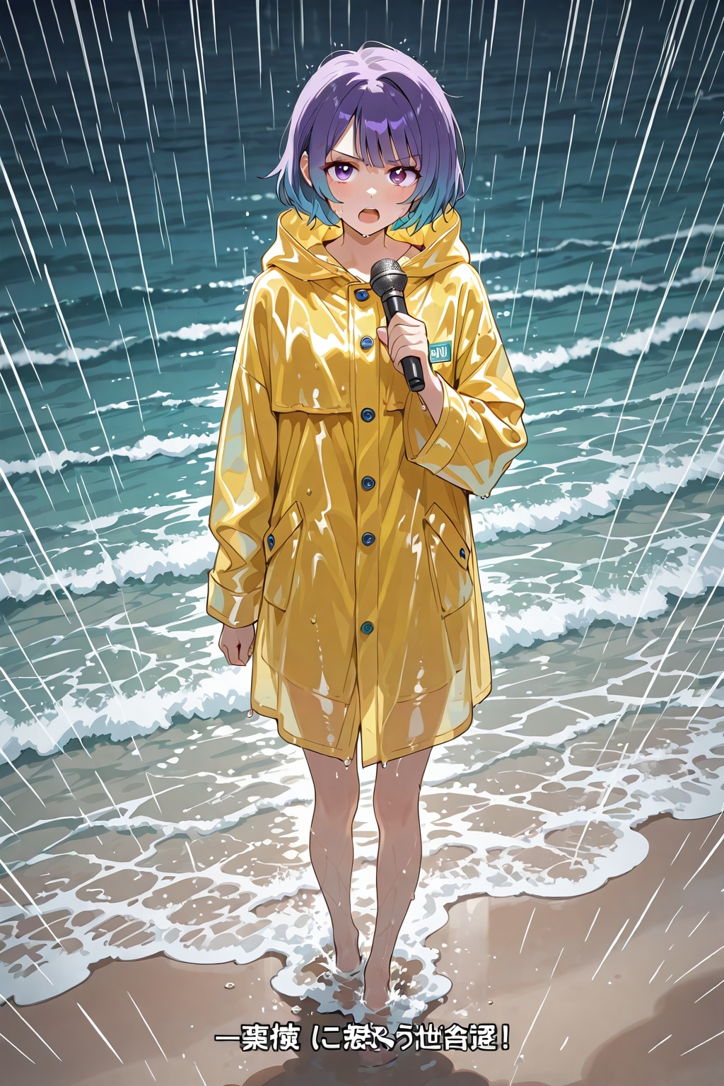 台風の接近に伴って、雨風が激しくなってきてます。