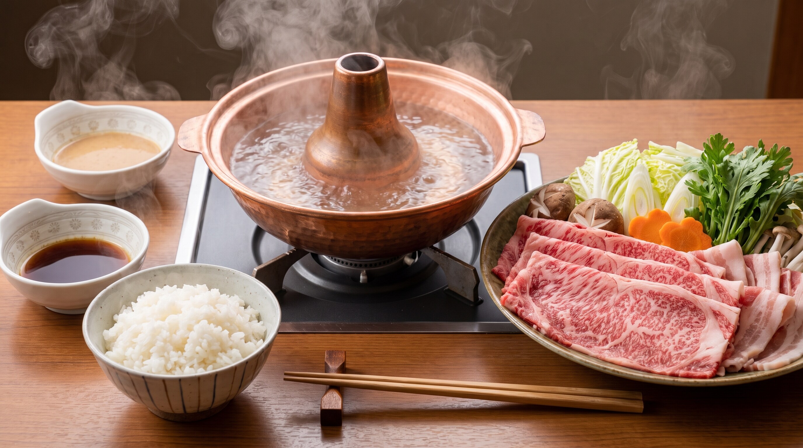 摩訶不思議食堂のしゃぶしゃぶセット | の人気AIイラスト・グラビア