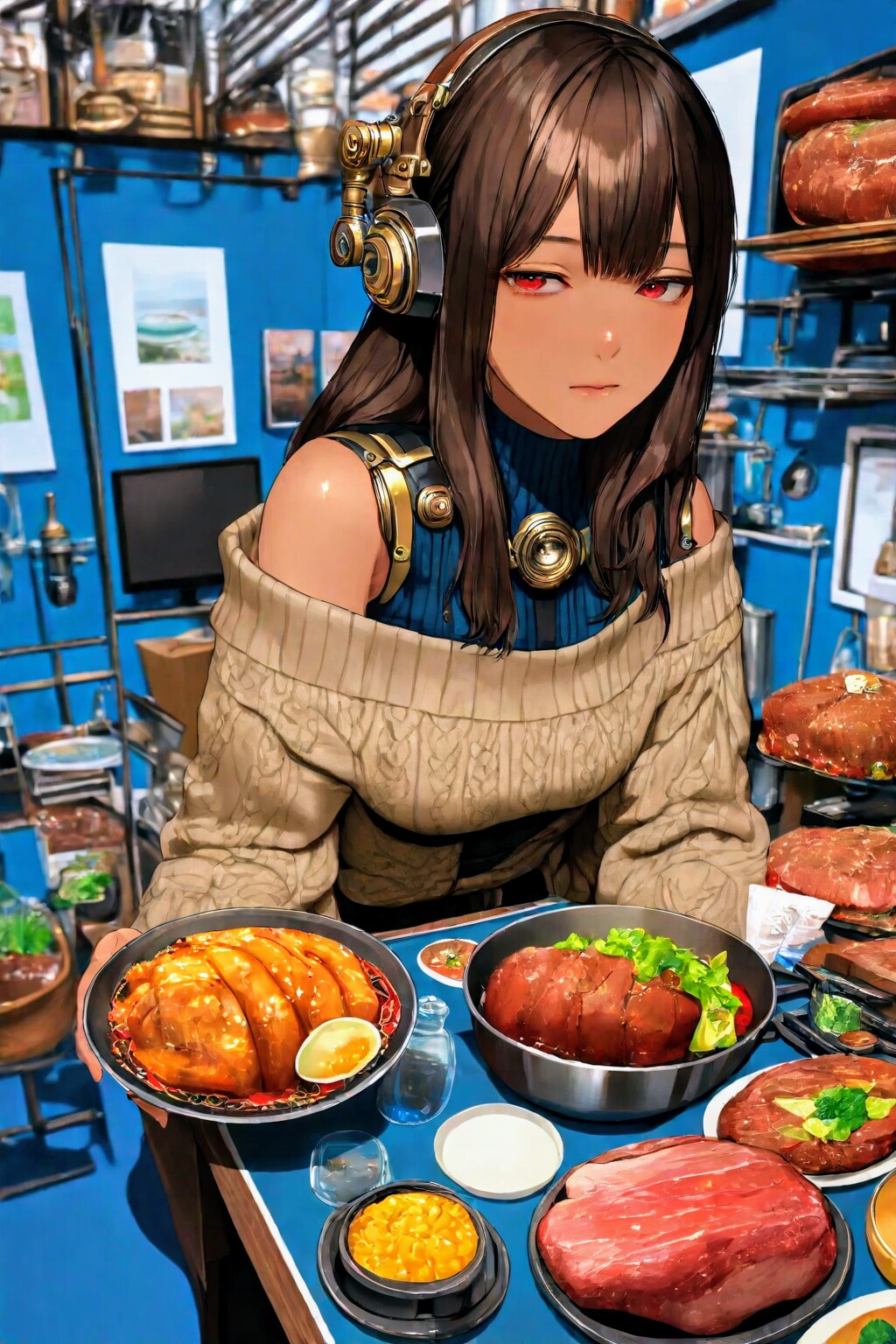 大忙し💦な、おにくちゃん🍖