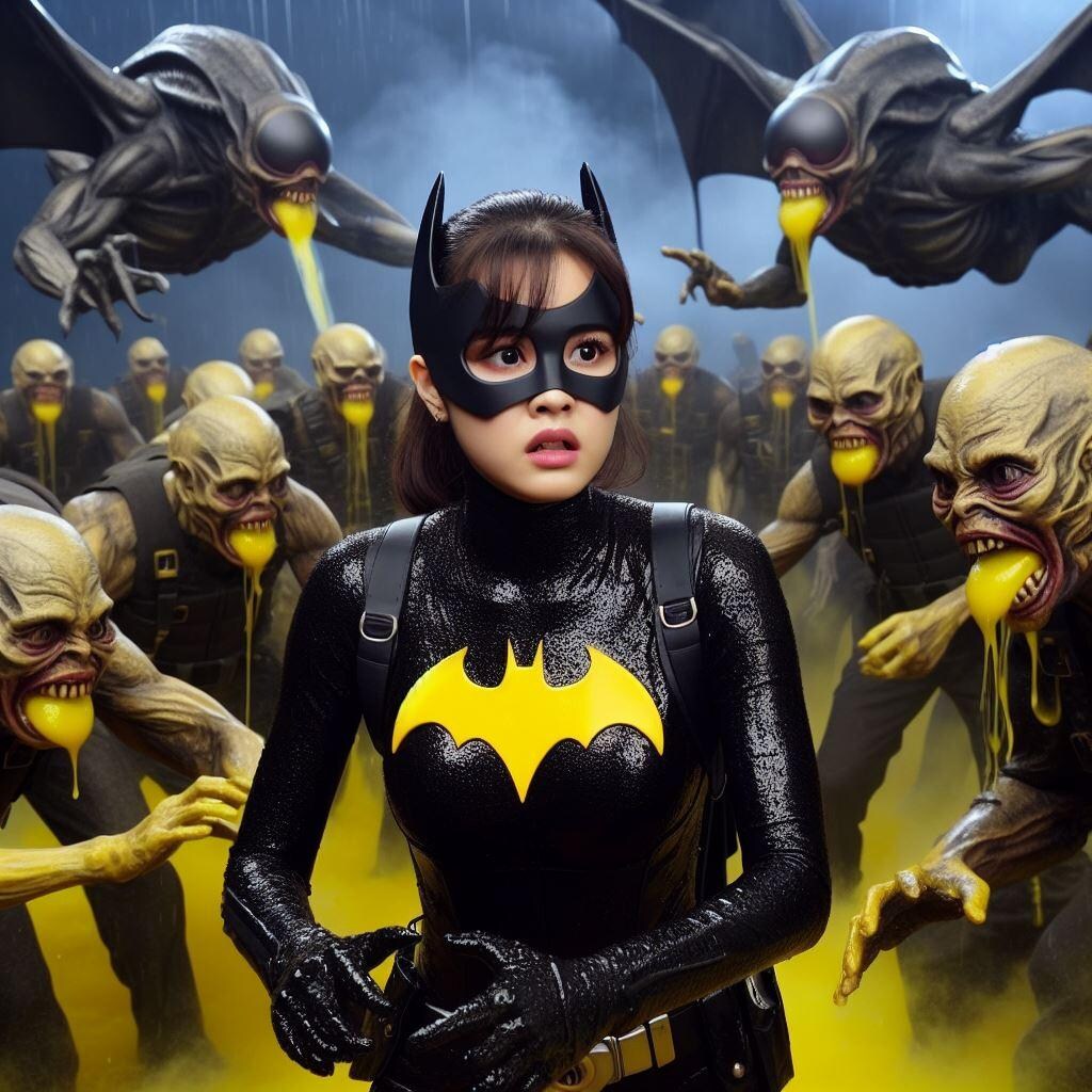 Bat girl suffering from smelly gas