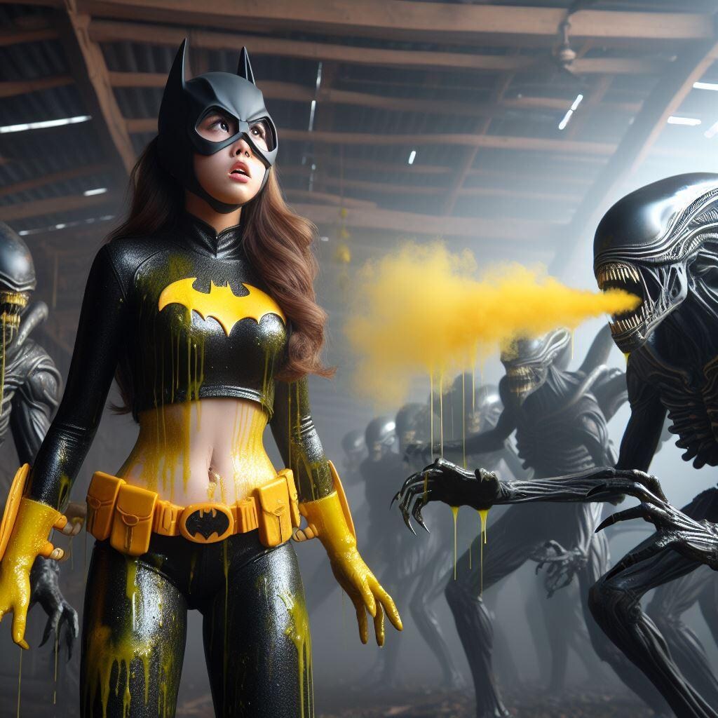 Bat girl suffering from smelly gas