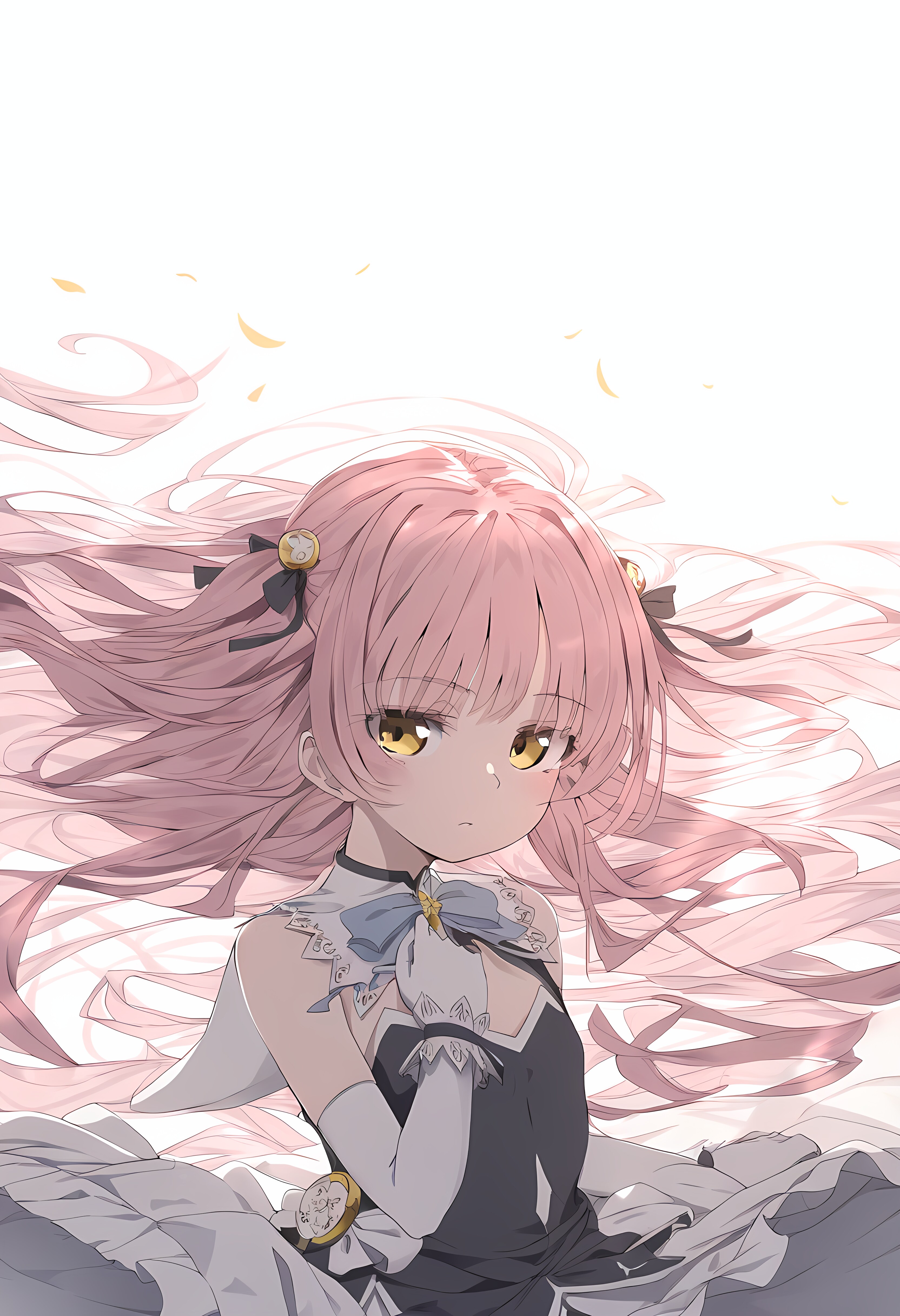 思いにふける魔法少女