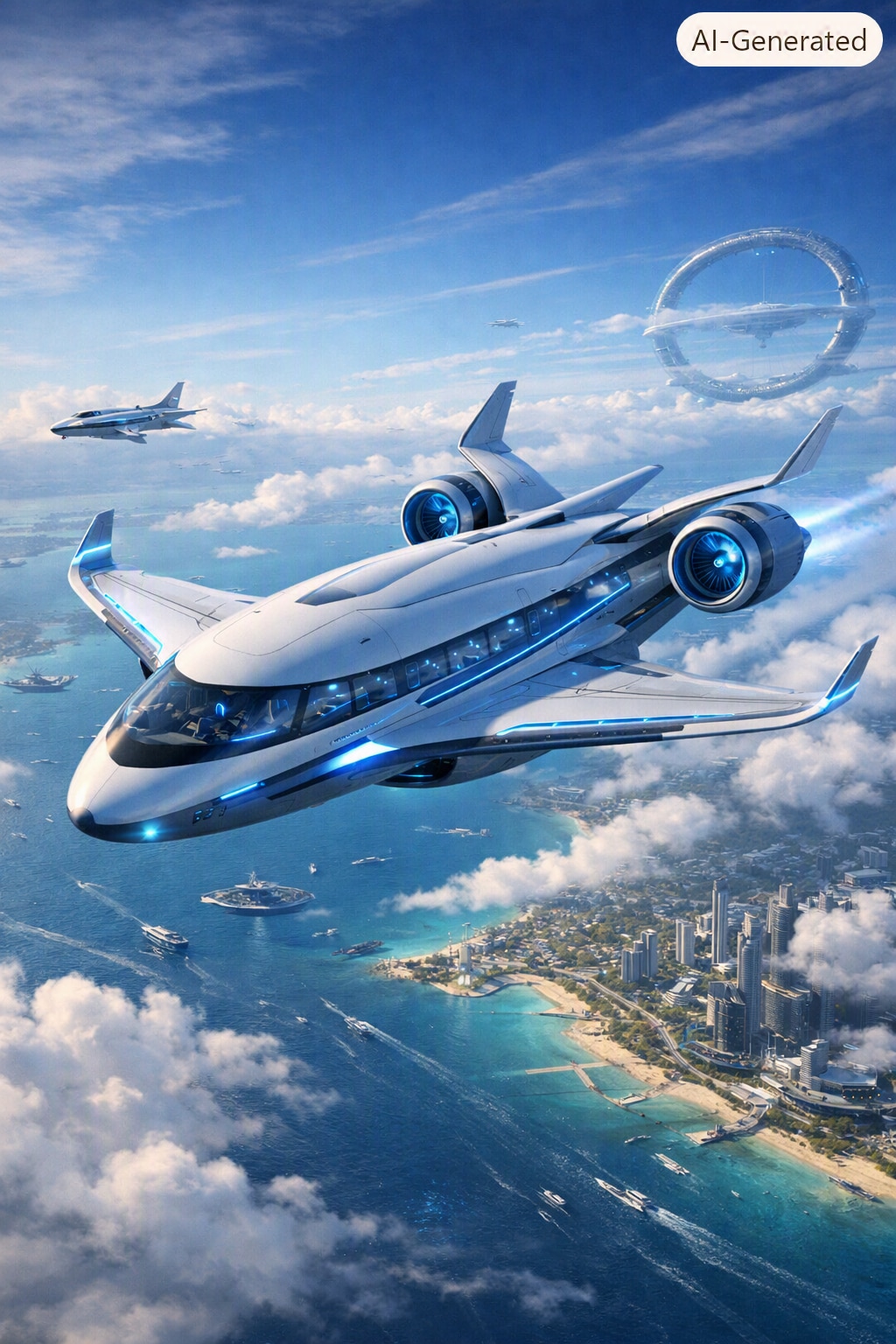 2100年ごろの飛行機（copilot）