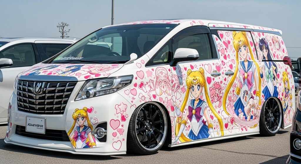 セーラームーン痛車アルファード
