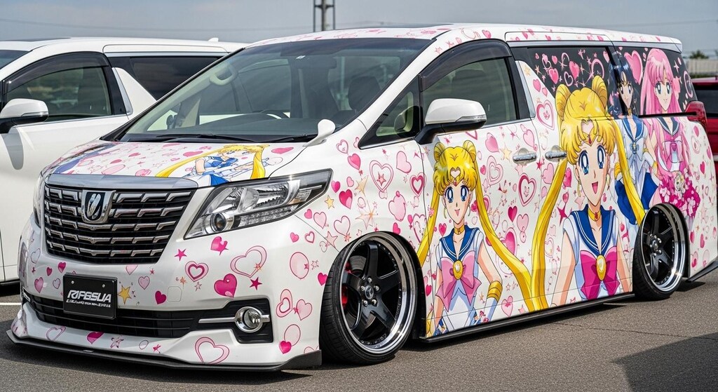 セーラームーン痛車アルファード