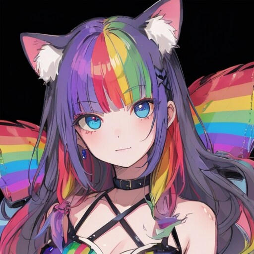 虹猫娘 | の人気AIイラスト・グラビア