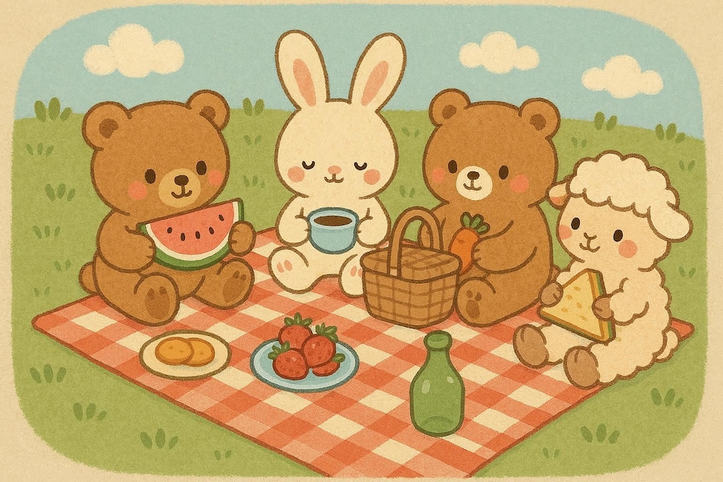 かわいい🐾ピクニック