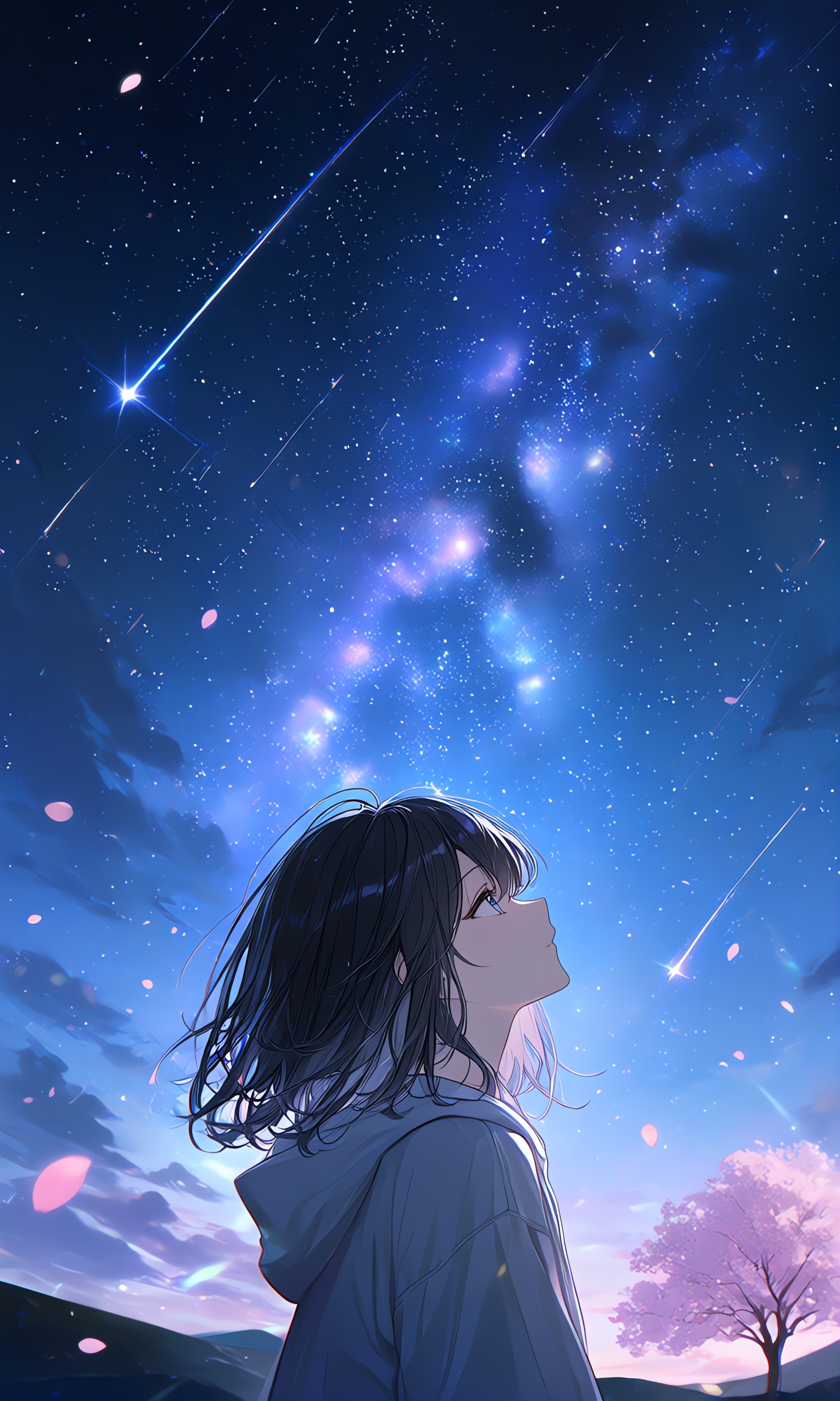 星降る夜 | の人気AIイラスト・グラビア