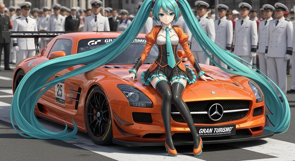 初音ミクとSLS AMG