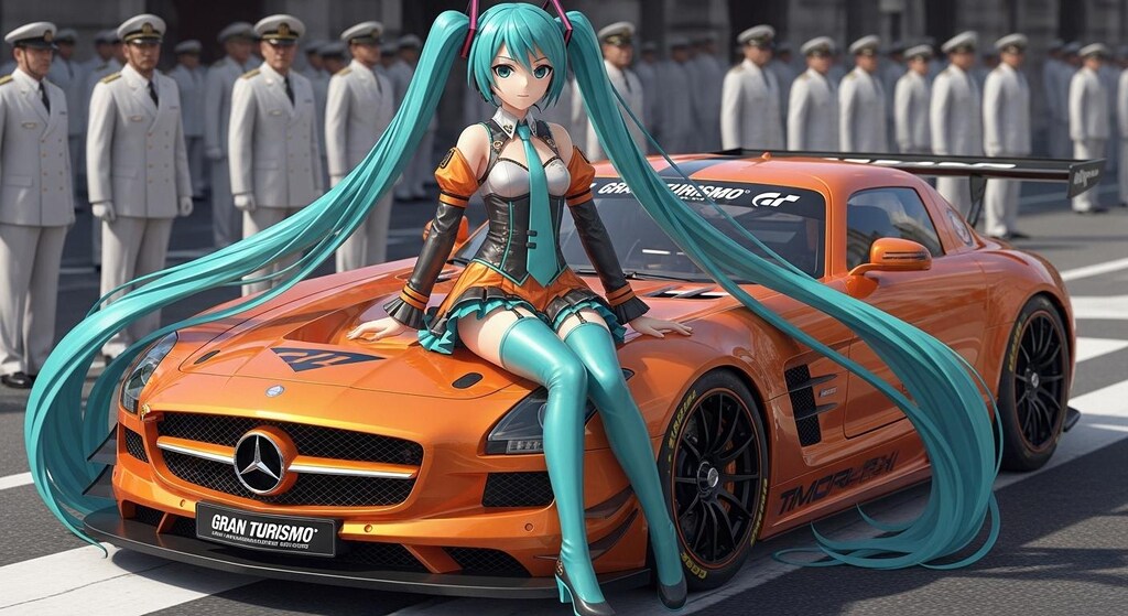 初音ミクとSLS AMG