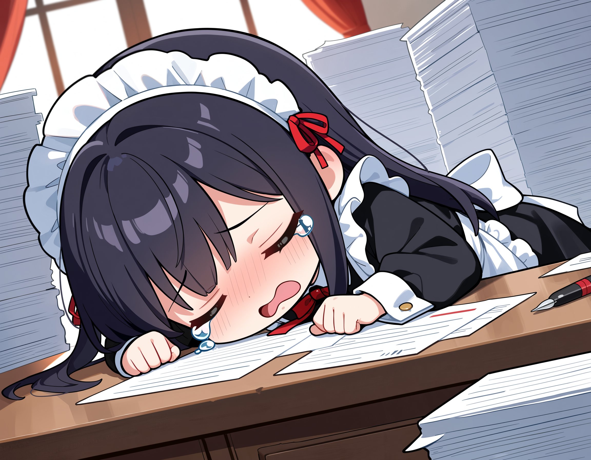 お仕事が終わらないメイドさん