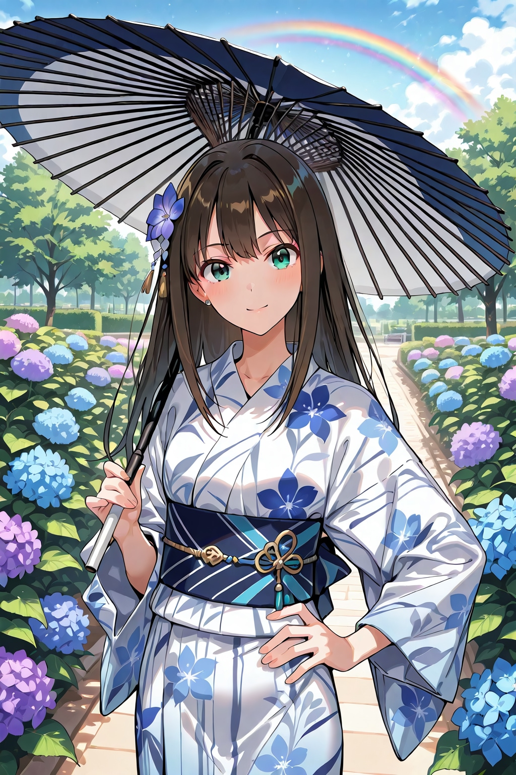 雨上がりの公園で