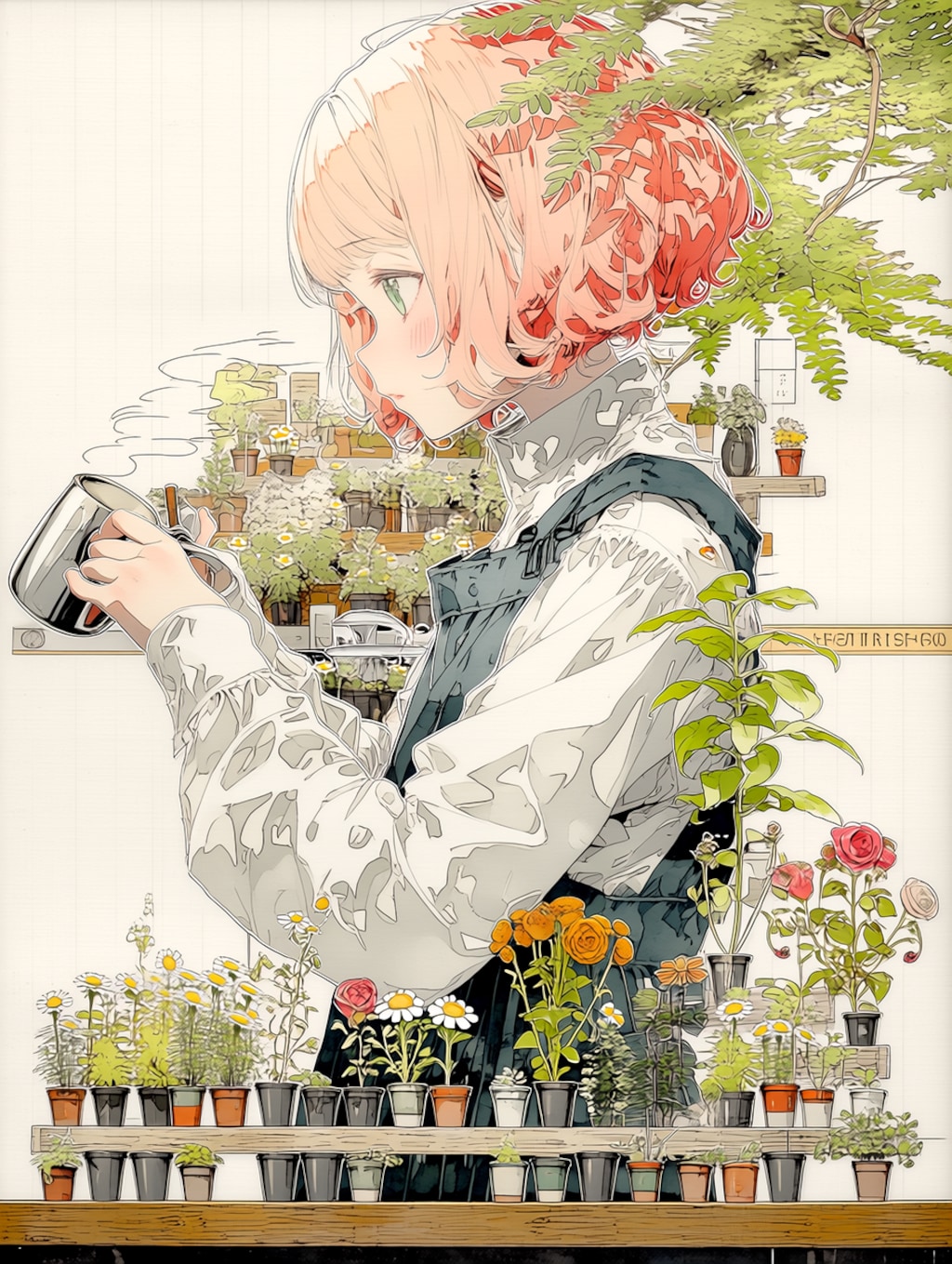 花に囲まれる時間