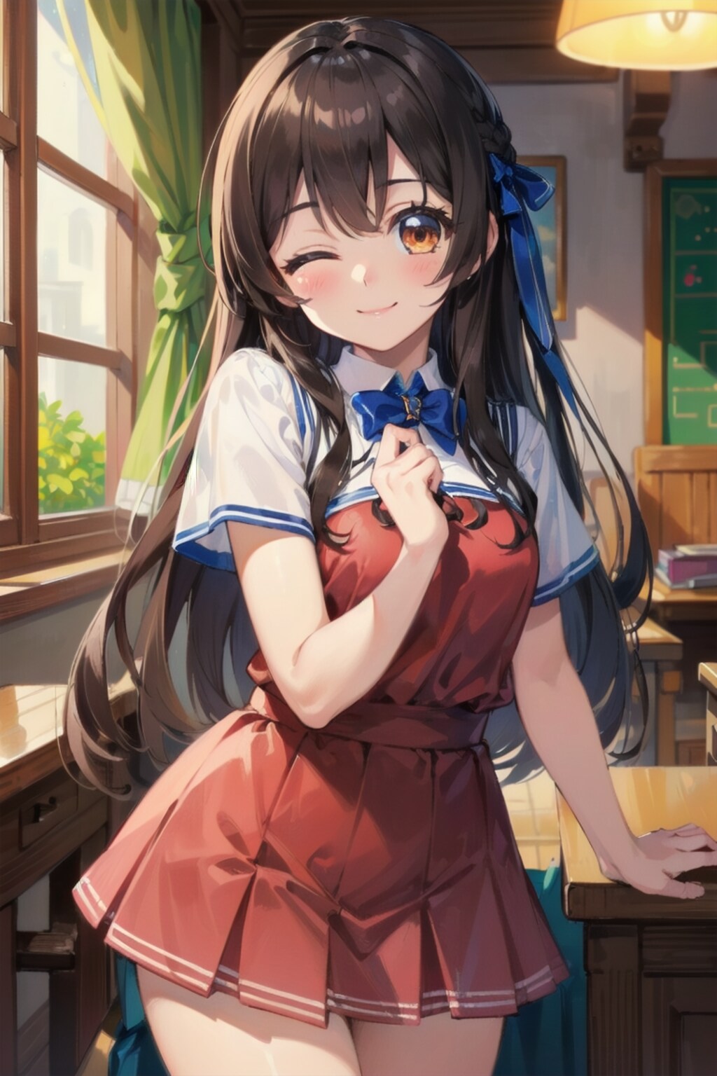cute eye , Aika , wink ,