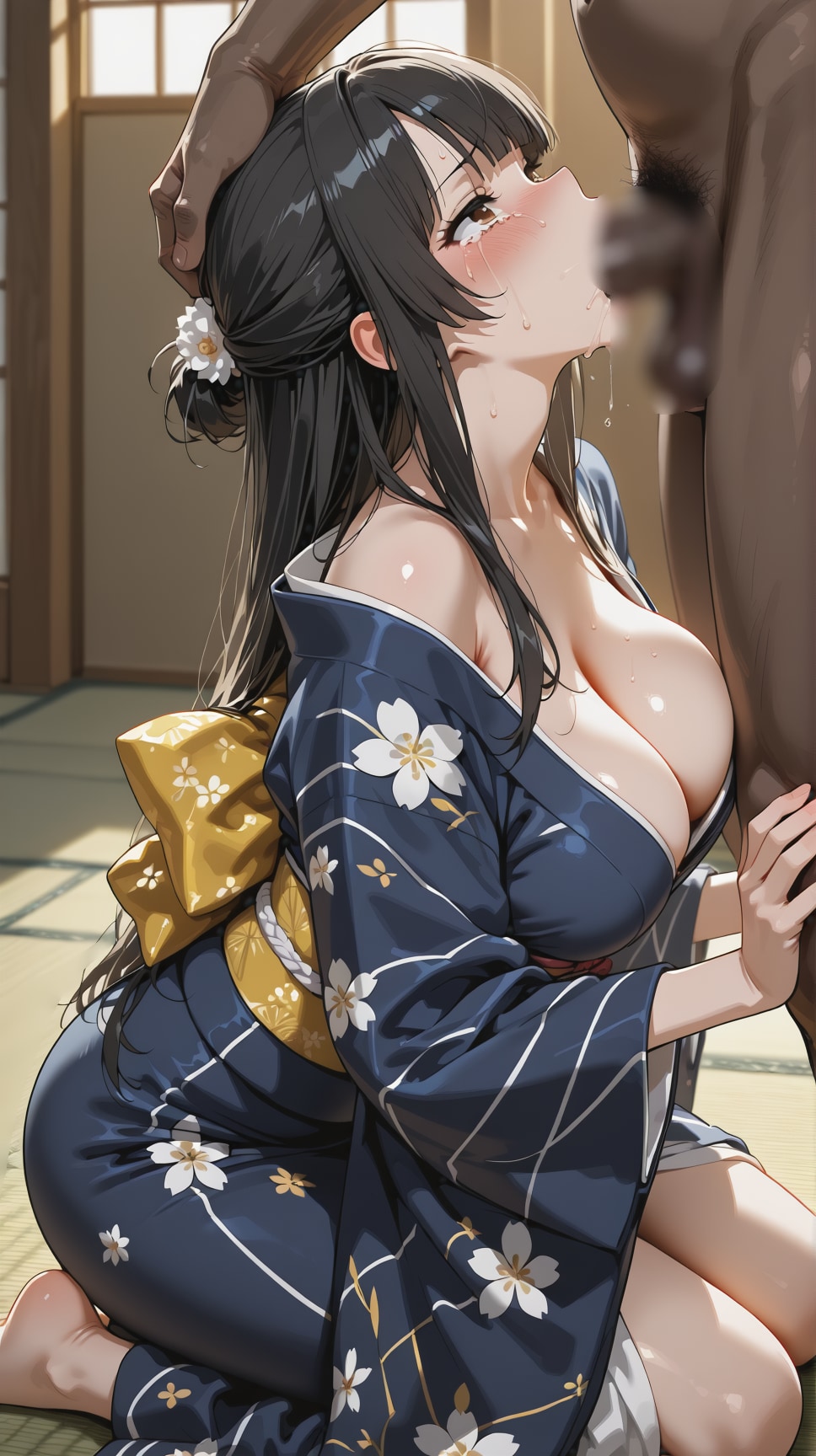 【節分】女の子が黒くて太くて長いのを咥える日