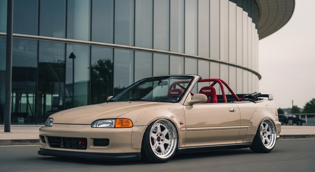 シビッククーペオープンカーEG