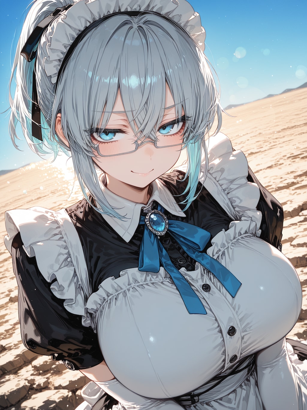 眼鏡おっぱいメイド５