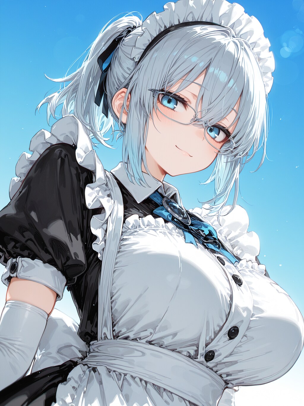 眼鏡おっぱいメイド５