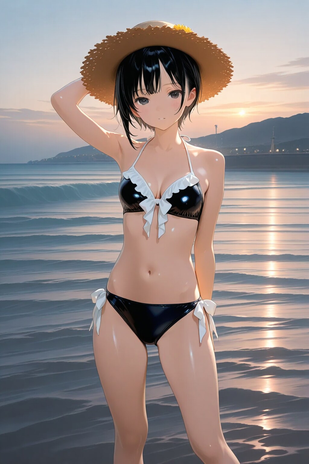 黒髪ビキニ
