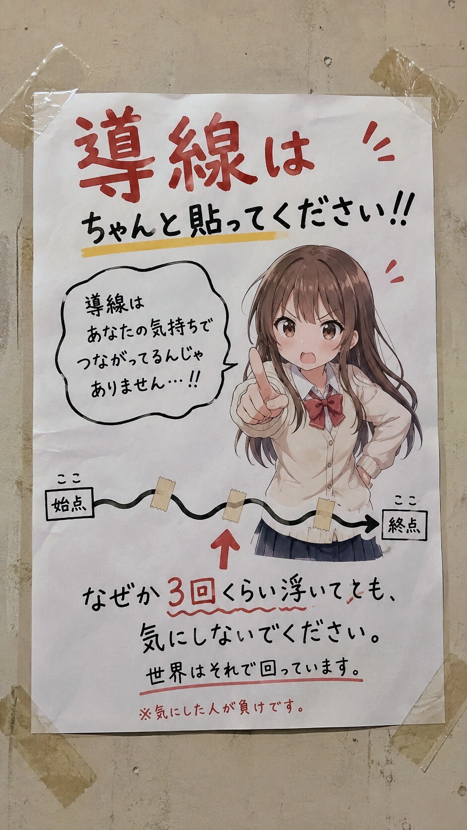 今日の貼り紙73 | の人気AIイラスト・グラビア
