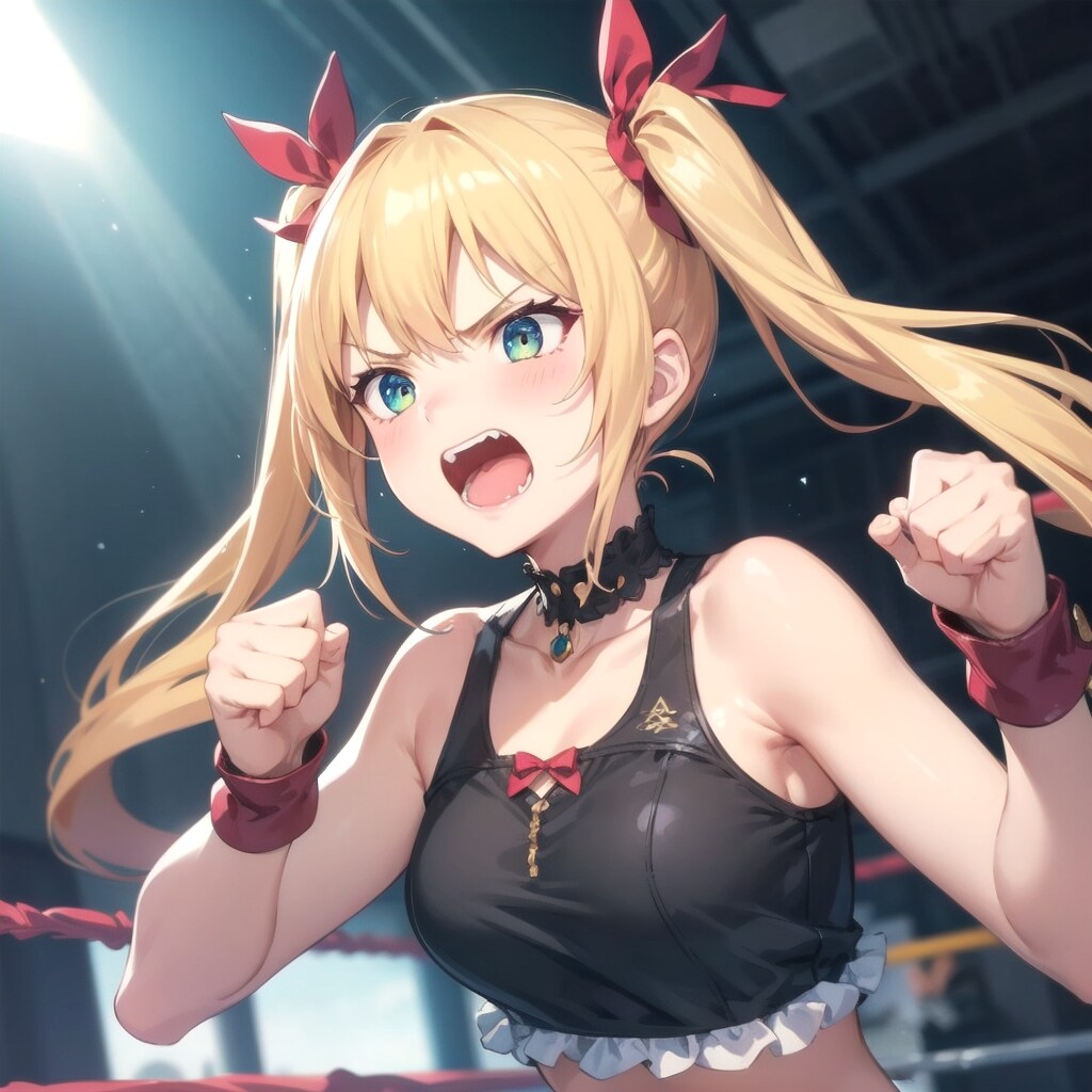 怒りのツインテールレスラー