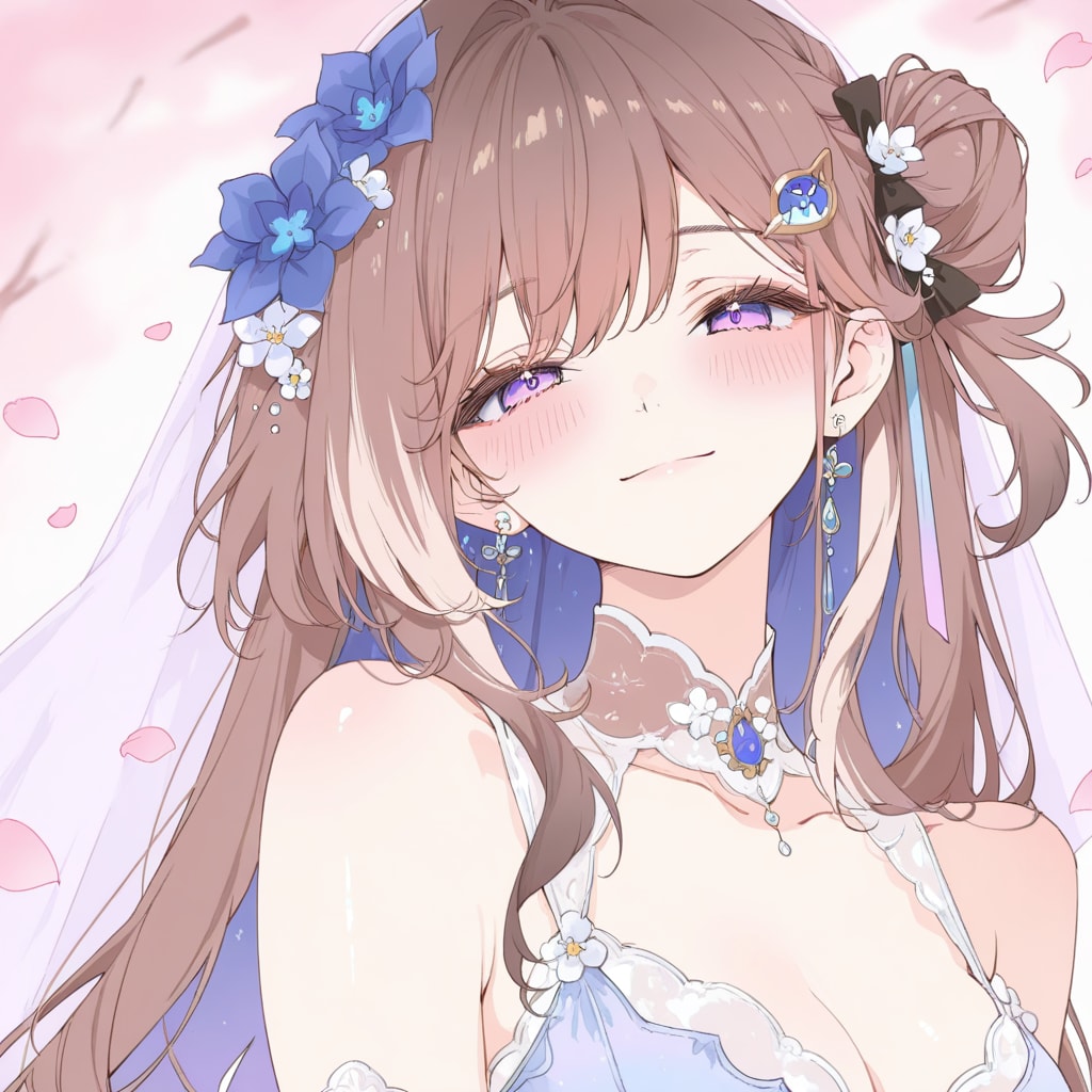 淡いウエディング