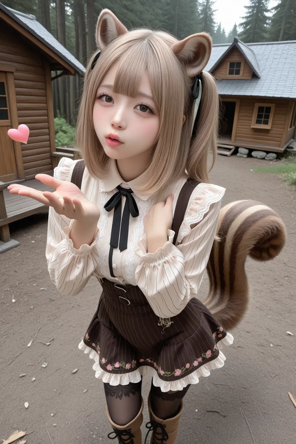シルちゃん地雷系フェイス003《おいでよ どうぶつの娘》