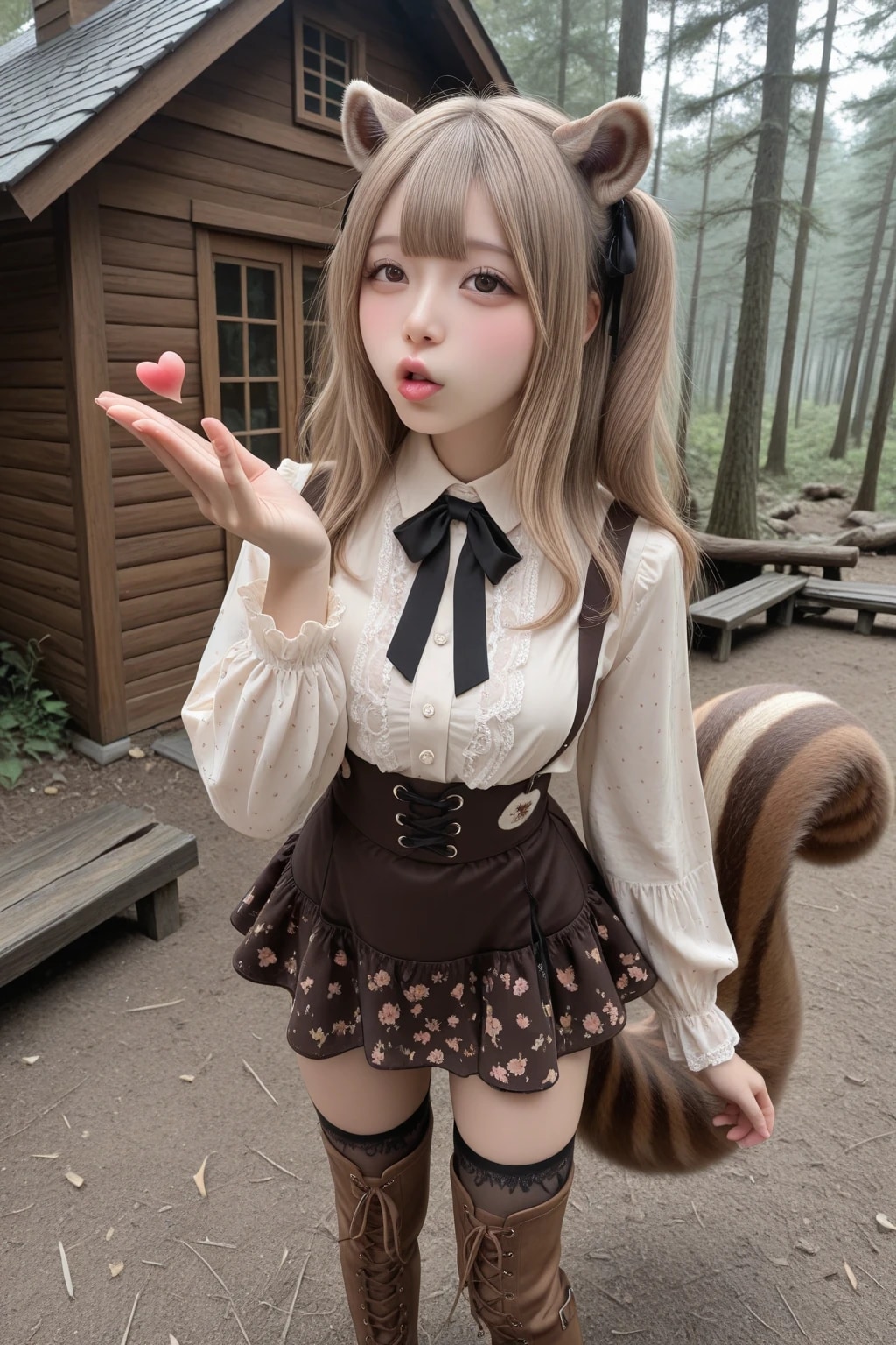シルちゃん地雷系フェイス003《おいでよ どうぶつの娘》