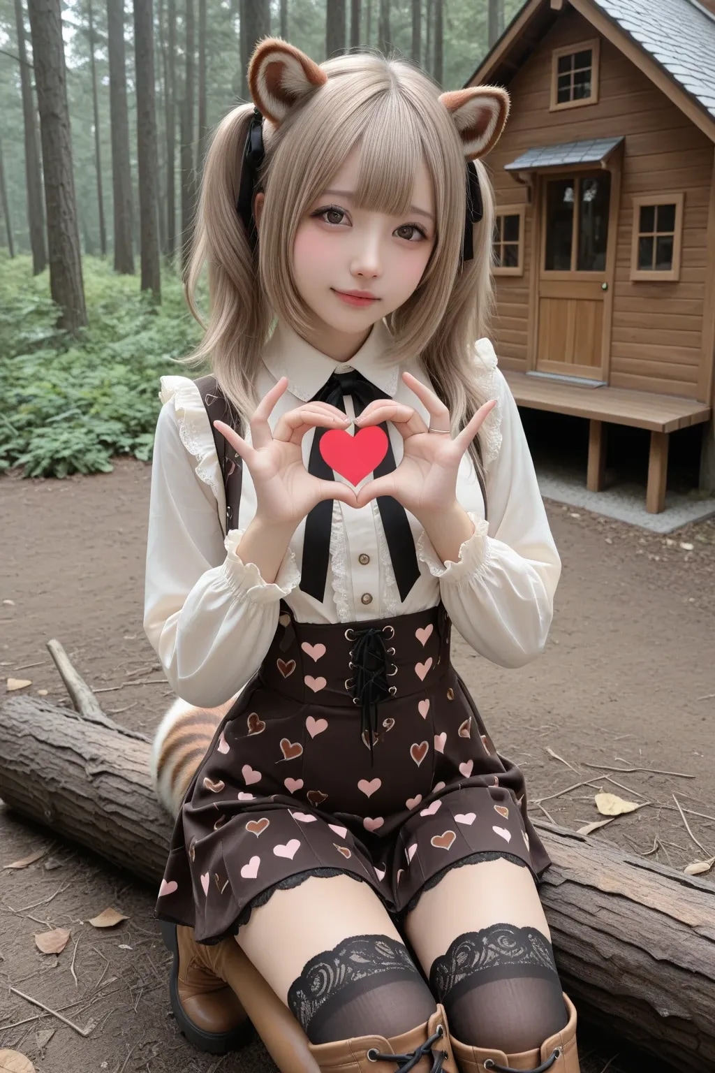 シルちゃん地雷系フェイス003《おいでよ どうぶつの娘》