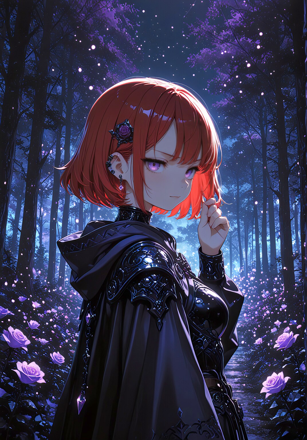 耳元に咲くアクセサリー