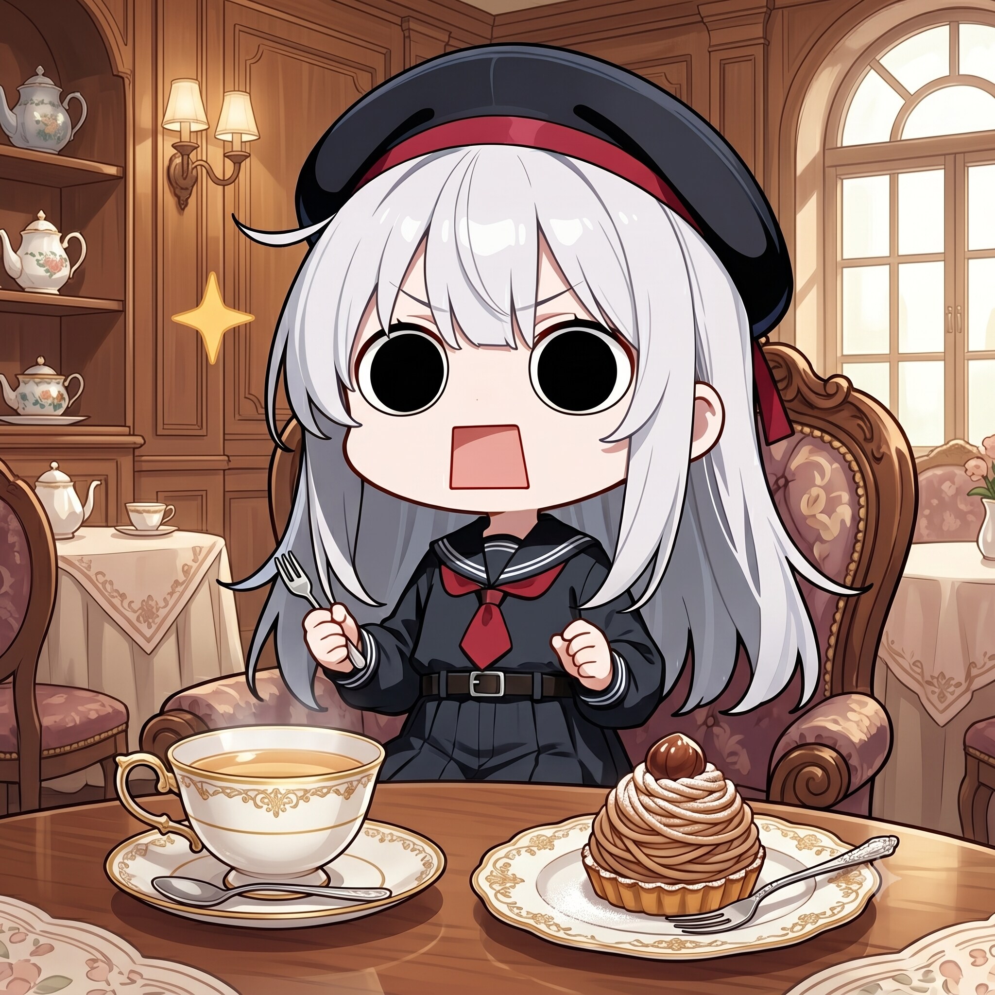 モンブランを頂くえらいこっちゃ嬢