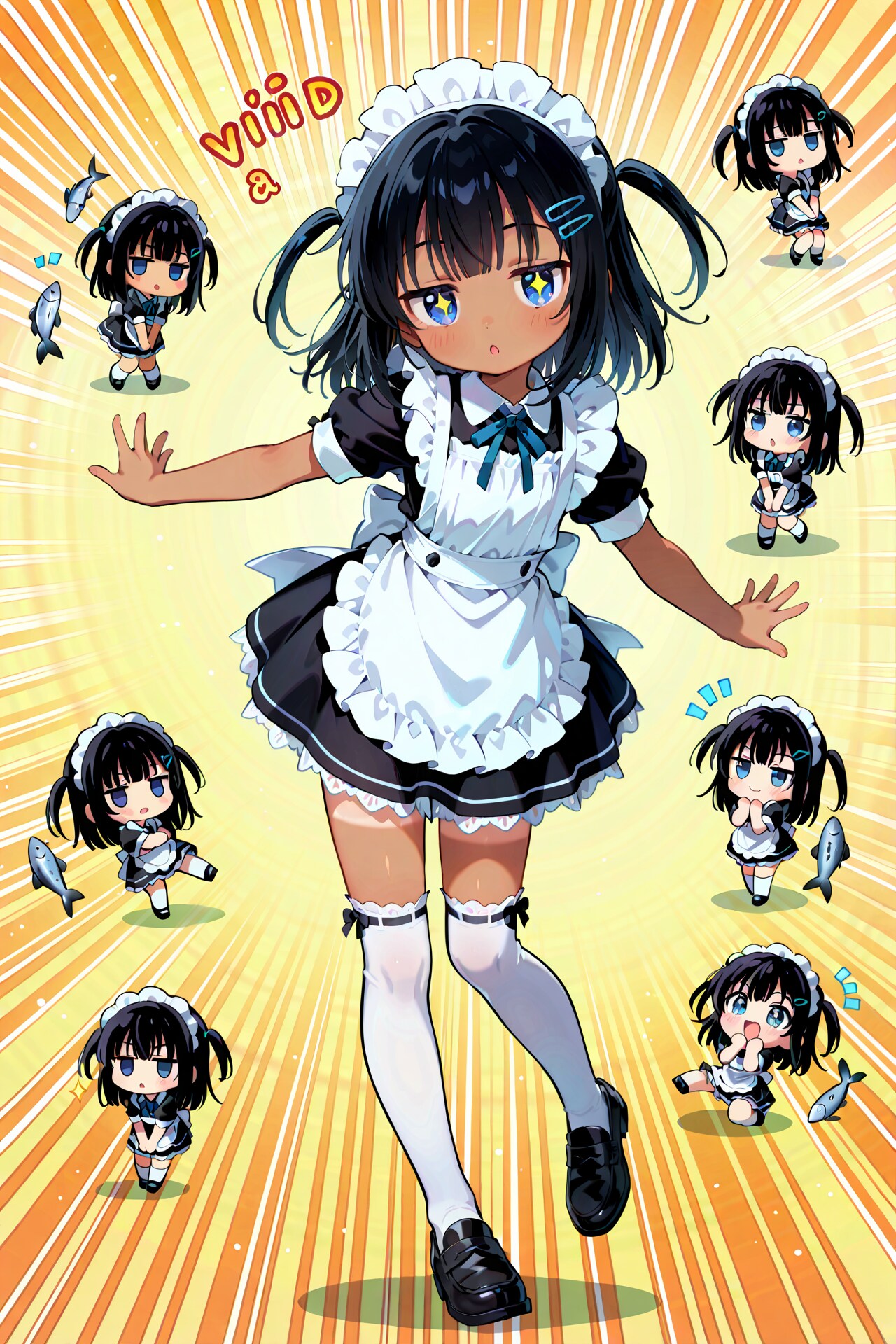 メイドこなつちゃんとちびキャラ～ズ Z910 | の人気AIイラスト・グラビア