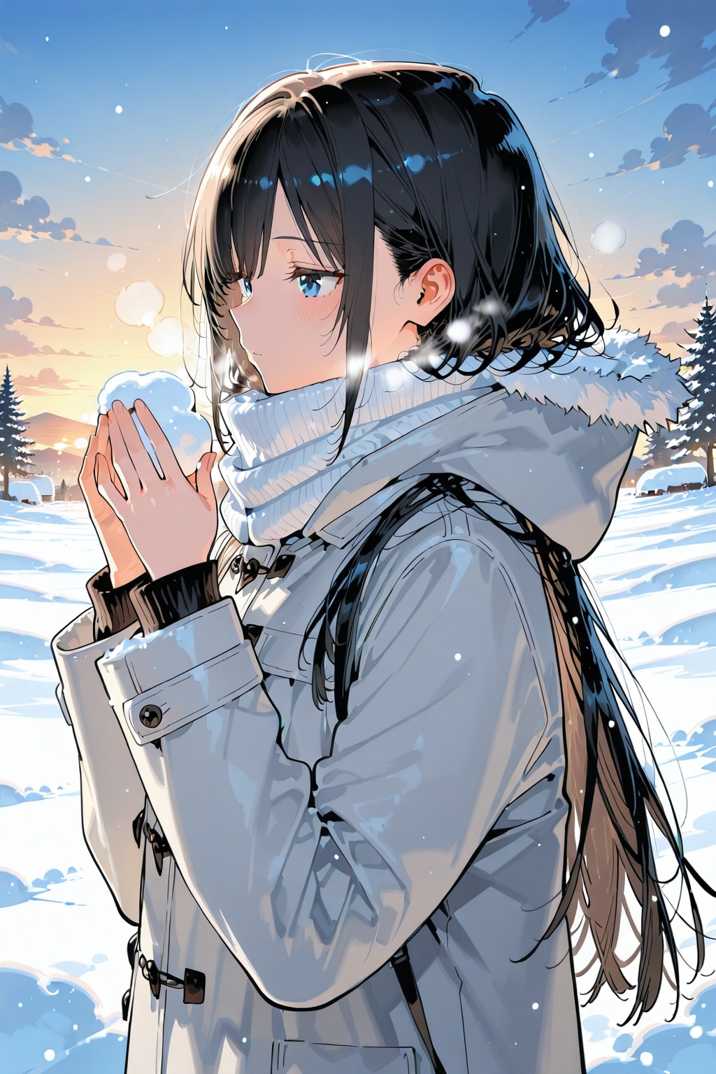 雪国の少女 | の人気AIイラスト・グラビア