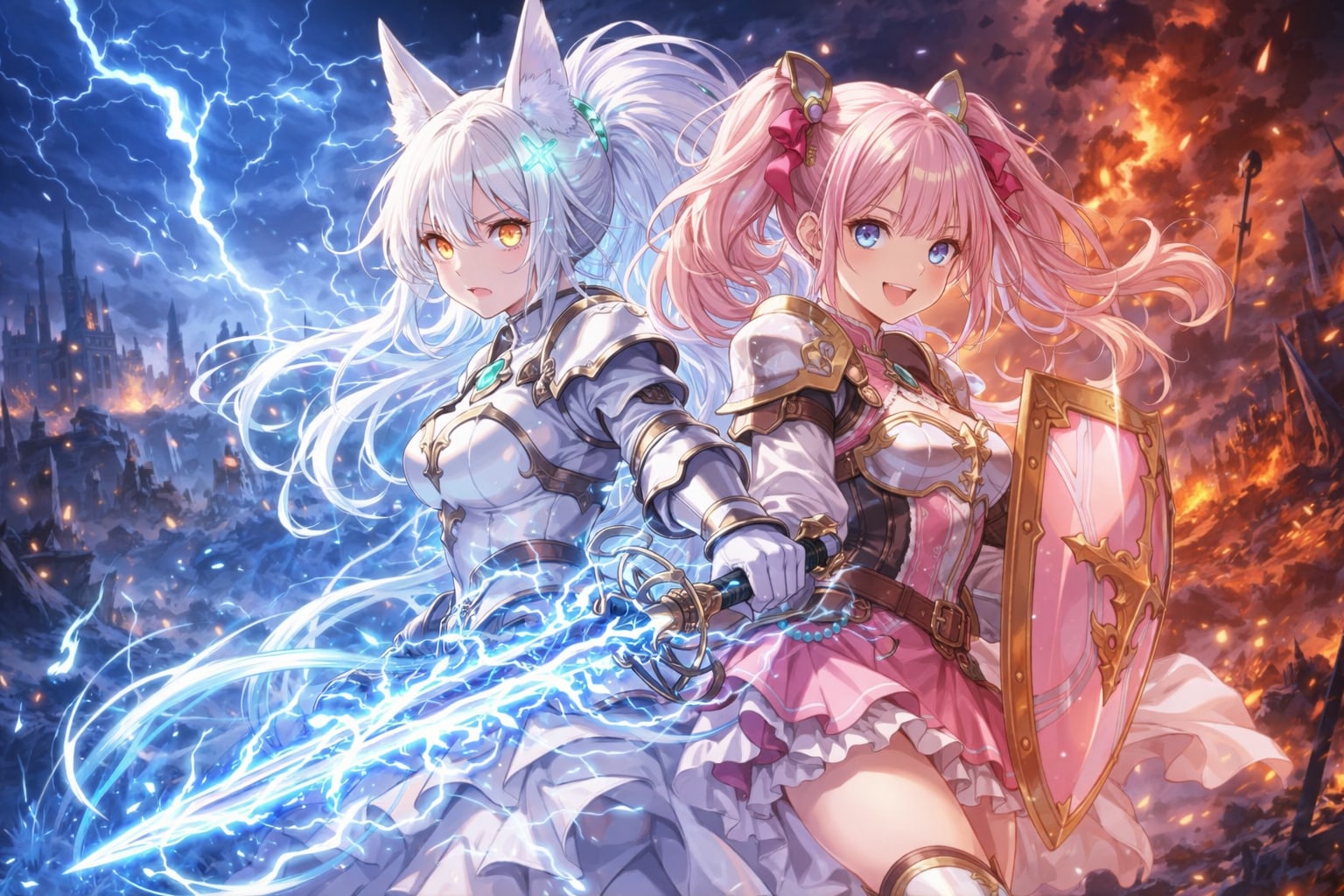 2人の騎士 | の人気AIイラスト・グラビア