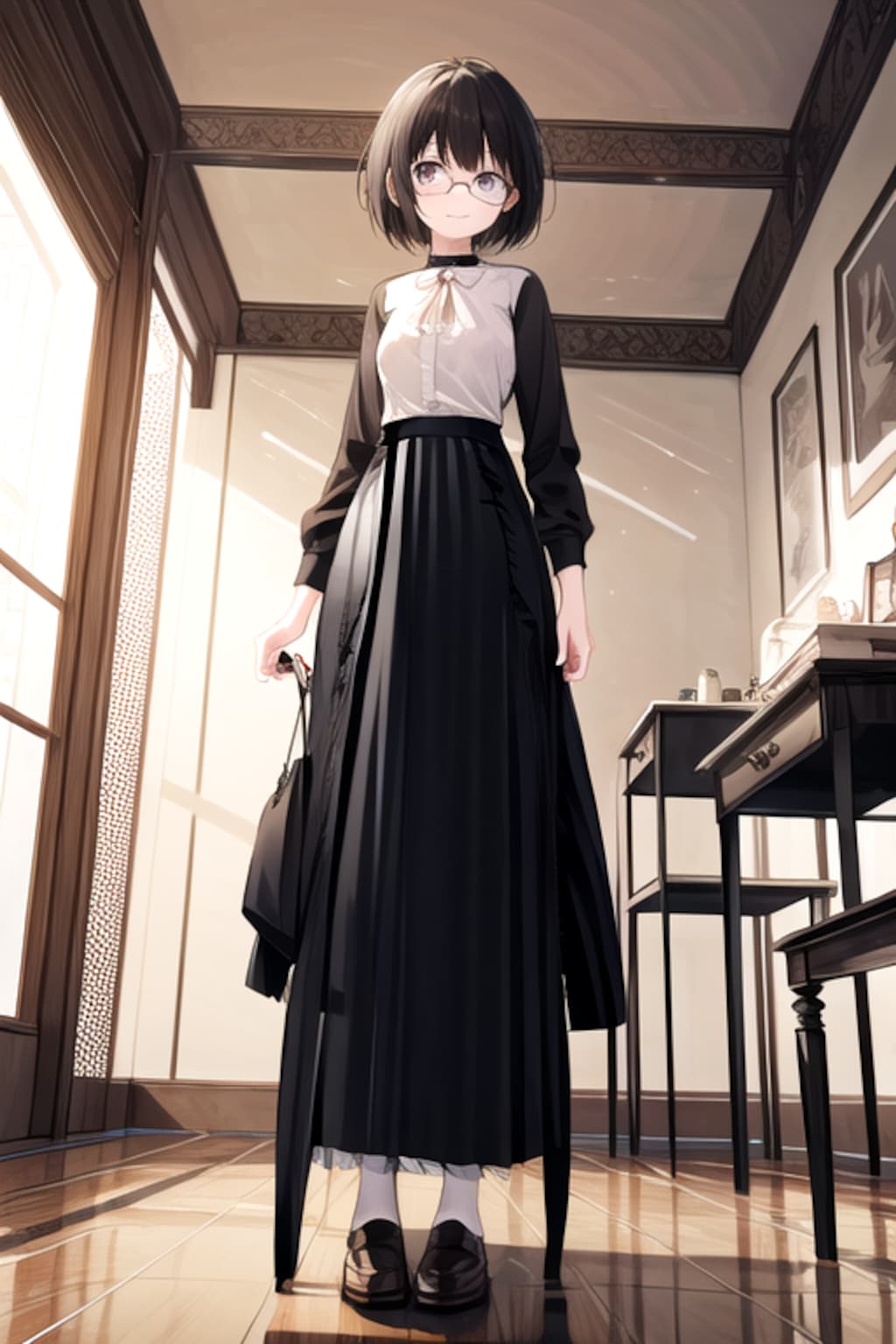 八頭身に伸びる女