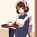 帝都で人気の喫茶店でかわいい女給さんを見かけた 3枚目