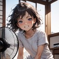 夏の定番、扇風機にあ゛あ゛あ゛～ (2024年版) 3枚目