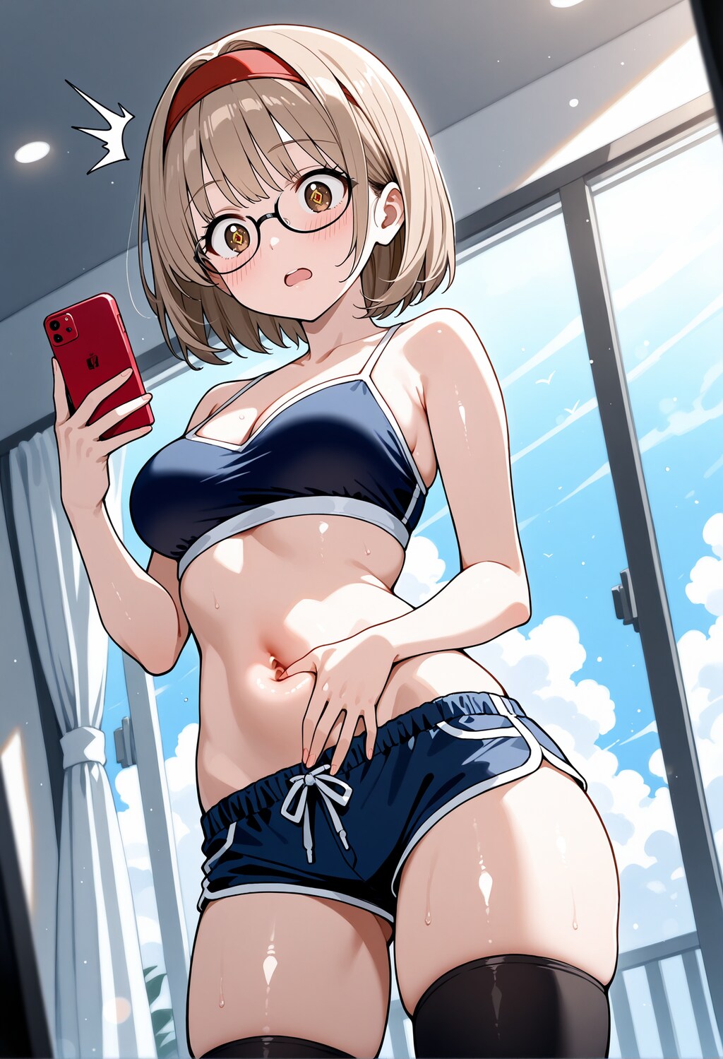 【今日の腹筋】自撮り中に気づく